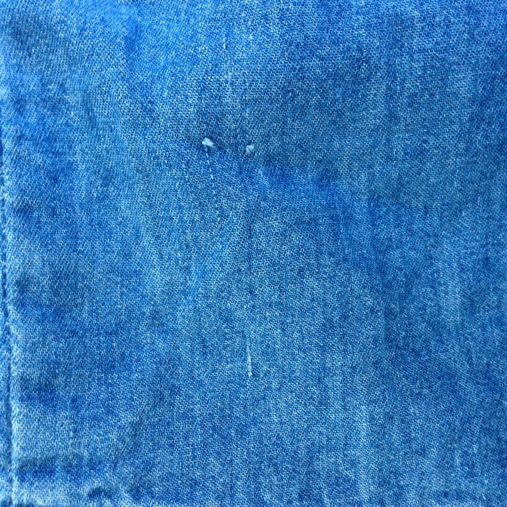 Denim Dress With Front Ruffle - Picture 13 of 13